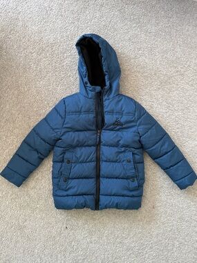 iXtreme Toddler Boys Hooded Puffer Coat in Slate Blue